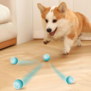 Bola Giratoria Inteligente Brinquedo PET Recarregável USB - Azul