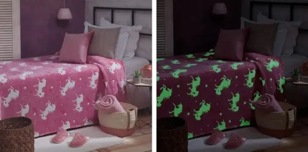 Manta Cobertor Infantil Magico Brilha No Escuro - Imagem 2