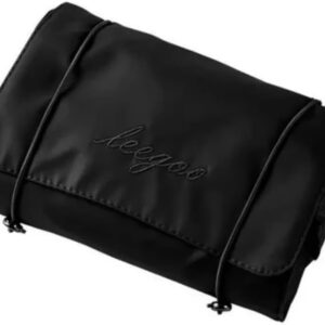 Necessaire Organizadora Dobrável com Divisórias Transparentes – Impermeável, Compacta e Ideal para Viagens