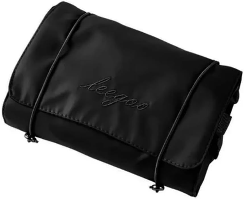 Necessaire Organizadora Dobrável com Divisórias Transparentes – Impermeável, Compacta e Ideal para Viagens