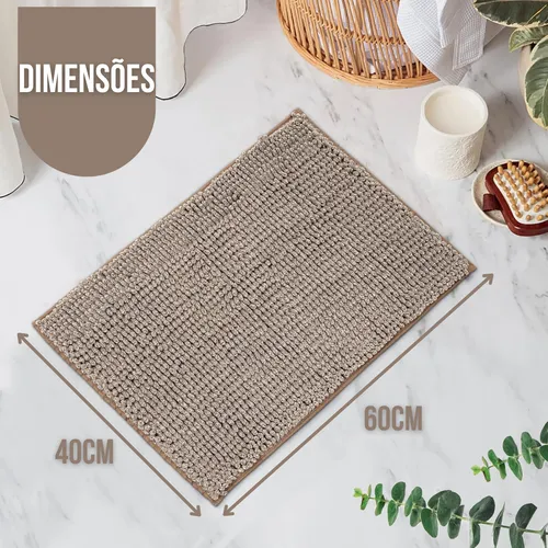 Tapete Aconchego Soft Touch Antiderrapante para Banheiro — Ultra Macio, Alta Absorção e Base Segura - Imagem 7