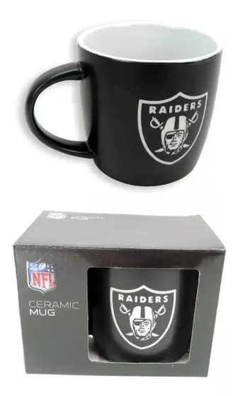Caneca Oficial NFL de Cerâmica 330ml, Coleção Times Patriots, Raiders, Commanders, Presente Colecionávei para Fãs de Fut - Imagem 2