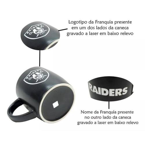 Caneca Oficial NFL de Cerâmica 330ml, Coleção Times Patriots, Raiders, Commanders, Presente Colecionávei para Fãs de Fut - Imagem 7