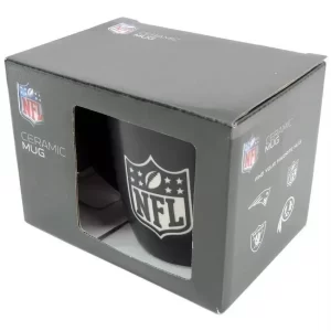 Caneca Oficial NFL de Cerâmica 330ml, Coleção Times Patriots, Raiders, Commanders, Presente Colecionávei para Fãs de Fut